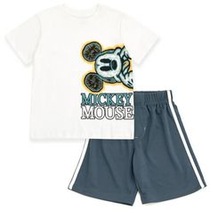 Give your little one the gift of Disney magic with this cute and stylish Disney Mickey Mouse Short Sleeve T-Shirt & Shorts. Your child will look and feel so adorable in gear featuring the iconic mouse-ear Mickey and his friends Donald Duck, Pluto, Daisy Duck, and Minnie Mouse. With such timeless and classic characters on their side, your little one is sure to shine! Size: 3T.  Color: Multicolor.  Gender: male.  Age Group: infant. Mesh Shorts Outfit, Baby Boy T Shirt, Boys Tank Tops, Classic Characters, Mickey Mouse Shorts, Disney Shorts, Boy Sweatpants, Baby Boy Jackets, Disneyland Outfits