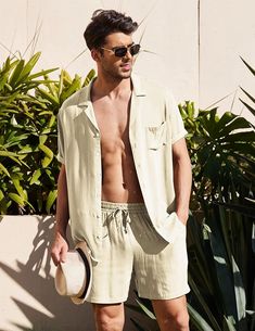 Casual Confortable, Summer Suits Men, Clothes Pajamas, Dirndl Outfit, Bandeau Tops, Rock Outfit, Linen Shirt Men, Pajamas Comfy, Mini Robes