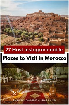 Looking for Instagrammable places in Morocco? Our guide highlights the most beautiful travel destinations, including the blue city of Chefchaouen, the stunning Sahara Desert, and iconic landmarks in Marrakech and Ait Ben Haddou. Perfect for your Morocco itinerary or Africa travel plans, these cities and villages are must-see attractions. Add these hidden gems to your Morocco bucket list for an unforgettable journey!