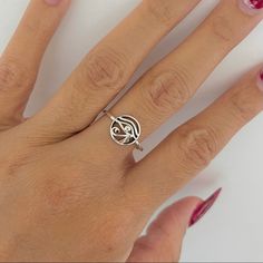 925 Sterling Silver Height: 10mm Finish: Oxidized Can Be Worn: On Multiple Fingers And Midi Ring Symbolizes: Protection, Health, And Restoration Horus Eye, Silver Eye, Fire Opal Ring, Blue Stone Ring, Midi Ring, Eye Of Horus, Trendy Ring, Wedding Rings Vintage, Emerald Cut Diamonds