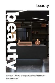 the front cover of a magazine with an image of a counter and vases on it