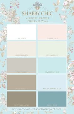 the color scheme for shabby chic