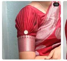 Blouse Sleeve Designs, ब्लाउज बैक नेक डिजाइन, Blouse Sleeves Design, Lehenga Look, Modern Blouse, Fashionable Saree, Model Blouse