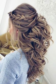 Partial Updo, Easy Wedding Guest Hairstyles, Bride Hairstyle, Wedding Guest Hairstyles, Best Wedding Hairstyles, Long Hair Updo, Hairstyles Wedding, Wedding Hair Inspiration, Wedding Hair Down