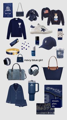 Navy Blue Girl, Cute White Tops, Blue Girl, Cute Everyday Outfits, Basic Outfits, Colourful Outfits