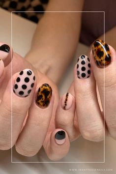 tortoiseshell nails designs Polka Dot Nail Designs, Dot Nail Designs, Sweet Baby Girl, Polka Dot Nails, Animal Nails, Dots Nails, Funky Nails