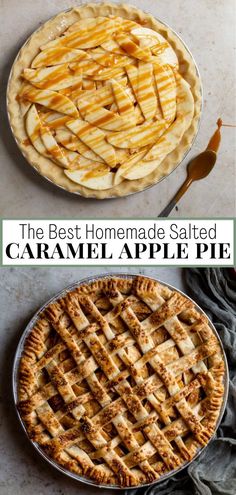 the best homemade salted caramel apple pie