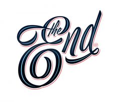 the end logo on a white background