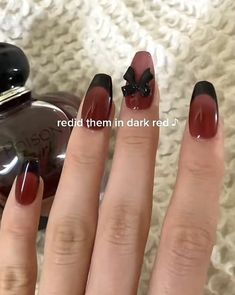 glyndon king • god of malice • legacy of gods Misa Amane Inspired Nails, Twilight Inspired Nails, Tomie Nails, Red Douyin Nails, Nana Inspired Nails, Dark Coquette Nails, Goth Nails Grunge, Enhypen Tattoo Ideas, Enhypen Nails