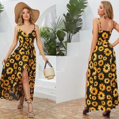 Size Us Length Bust Waist Size Hip Size M 6 57.9 36.6 27.6 51.2 Color: Multicolor Style: Boho Pattern Type: Floral Details: Wrap, Belted, High Low Type: Cami Neckline: Spaghetti Strap Sleeve Length: Sleeveless Waist Line: High Waist Hem Shaped: Slit Length: Maxi Fit Type: Regular Fit Fabric: Non-Stretch Material: Polyester Composition: 92% Polyester, 8% Elastane Care Instructions: Machine Wash Or Professional Dry Clean Belt: Yes Sheer: No Mumu Dress, Zebra Dress, Tie Dye Maxi Dresses, Red Dress Maxi, Shower Dresses, Pregnancy Maxi Dress, Moving Sale, Medium Dress, Sunflower Print