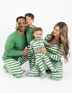 Wearers will adore our Women’s Green & White Stripes Cotton Pajamas, all while they match with other stylish members of the family. Each imported outfit is a two-piece set featuring a long-sleeved shirt and elastic pants for a breathable feeling. The cotton material provides the utmost warmth during those chilly nights, while the ribbed cuffs bolster the slim fit. Its green striped design easily matches with other fun family products, ideal for any festive occasion. Sizes come in X-Small to X-La Family Pajama Sets, Pyjamas Womens, Elastic Pants, Comfortable Pajamas, Cotton Pajamas, Striped Pyjamas, Matching Family Pajamas, Solid Green, Like Animals