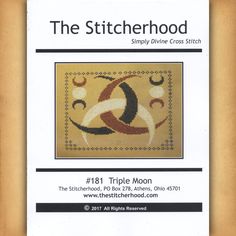 the stitcherhood sample pattern for triple moon