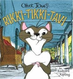 an image of a cartoon cat with the words rikk - tiki - tah on it