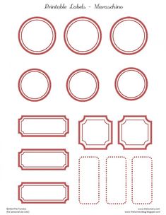 a set of different shapes and sizes of labels with the words diy printable labels