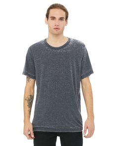 Unisex Poly-Cotton Short-Sleeve T-Shirt - GREY ACID WASH - L | Bella + Canvas Poly-Cotton Short-Sleeve T-Shirt in Grey Acid Wash Size Large | Cotton/Polyester Blend B, BC Wholesale Shirts, Twill Shirt, Soft Shell Jacket, Pullover Jacket, Poplin Shirt, Henley Shirts, Acid Wash, Pullover Sweatshirts, Cotton Shorts