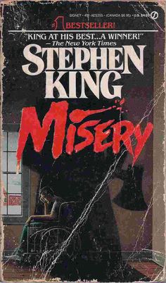 stephen king's missey book cover, with the title in red on it