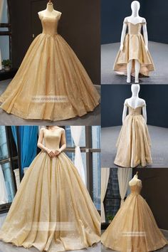 sparkly-gold-prom-dresses-broad-strap-golden-quinceanera-dress Masquerade Prom Dresses, Gold Sweet 16 Dresses, Princess Dress For Kids, Gold Sweet 16, Gowns Simple, Masquerade Prom, Sweet 15 Dresses, Princess Dress Kids, Dress For Kids