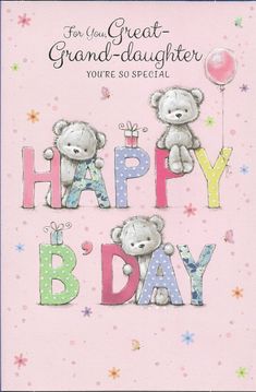 a greeting card with two teddy bears on it