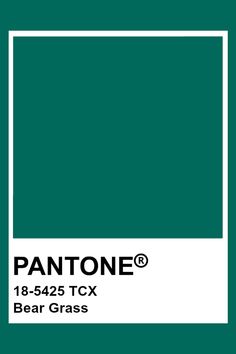 pantone's bear grass color is shown