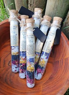 Test Tube Packaging, Bath Shots, Rustic Bath, Witch Moon, Magia Das Ervas, Moon Ritual, Maid Of Honor Gift, Unique Bridesmaid, Gifts For My Girlfriend