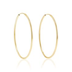 Our 14K solid gold Endless Hoop Earrings are an absolute essential for your jewelry box. Lightweight and flexible, they will be one of the most comfortable earrings you ever put on. Whether worn solo or stacked with your favorite studs, you will never want to part with this ear essential. Size: 1.2mm Thick 12mm Diamete Floating Diamond Ring, Diamond Drop Necklace, Bezel Necklace, Letter Bracelet, Medallion Necklace, Engraved Bracelet, Bar Bracelets, Engraved Necklace, Huggie Hoop Earrings