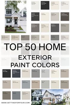 the top 50 home exterior paint colors in this postcard is an excellent way to decorate your