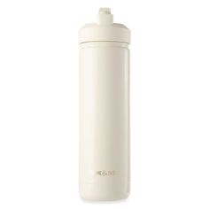 a white water bottle on a white background