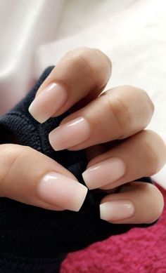 30 Pink Nails Examples: The Trendiest Pink Nail Colors to Use Nails On Black Skin, Nails One Color, Neutral Nail Art Designs, Neutral Nail Art, Nails Sparkling, Nails Gradient, Nails Solid, Solid Color Nails, Minimalist Nail Art