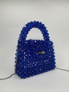 Crystal KNITKOS blue bead bag, Bead shoulder bag, Women Bead bag, Bead Bag, bag Bead bag,Crystal Bead Bag,back shoulders bag, Women handbags This model can FITS :  - Any Phone ( except PRO MAX ) upon request, I can enlarge this bag for your IPhone without any additional fees, when placing an order in the comments, just write your IPhone model ❣️🫶🏻 - flat  - car keys ID  - driver's license  - headphones / AirPods  - cardholder  - cash lipstick  - antiseptic Dimensions - Width: (20cm.) - Height: Blue Rectangular Bag With Pearl Handle, Blue Beaded Shoulder Bag As Fashion Accessory, Blue Rectangular Embellished Shoulder Bag, Blue Beaded Shoulder Bag For Gift, Blue Beaded Shoulder Bag As Gift, Blue Beaded Shoulder Bag Gift, Blue Beaded Evening Bag, Evening Blue Beaded Bag, Blue Beaded Rectangular Bag