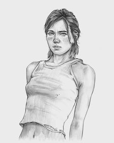 Ellie Last Of Us Drawing, Look For The Light The Last Of Us, Ellie Tlou Drawing, The Last Of Us Dibujos, Ellie Williams Drawing, Last Of Us Drawing, The Last Of Us Drawing, Ellie Tlou, Realistic Sketch