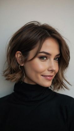 Snip Snip Hooray! 15 Short Haircuts Perfect for Women with Round Faces - Inspire Inlet Sweet Short Hairstyles, Bob Haircut On Round Face, Round Face Haircuts Short Layers, Thinned Out Bob, Short Haircuts For Women Layers, 2024 Haircut Women Short, Round Face With Short Hair, Short Bob Haircuts For Women Over 50