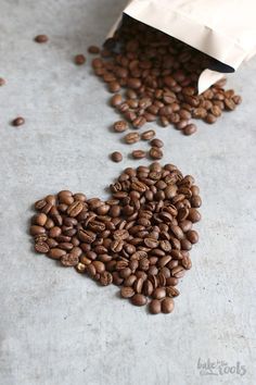 coffee beans spilling out of a paper bag