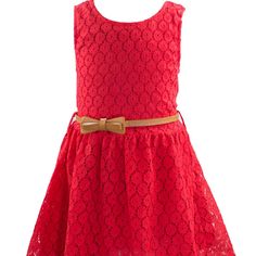 Size: 3t Material: Cotton Care: Hand Wash Red Summer Dress With Bow, Cute Red Dress With Bow, Red Dress-up Dresses For Spring, Red Dress For Dress-up In Spring, Red Dress For Spring Dress-up, Red Spring Dress-up Dresses, Samara Dress, Arrow Dress, Floral High Low Dress