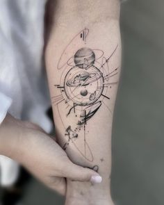 a person with a tattoo on their arm