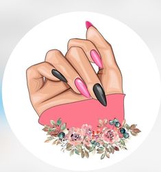 Nail Artist Illustration, Nails Dibujo Logo, Nail Art Wallpaper, Nail Art Background, Nail Art Logo Design, Nail Art Poster, Nail Art Logo, Nails Logo Design