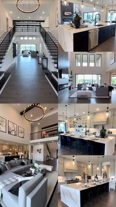 Inside 2 Story House, Modern House Design Aesthetic, Luxurious House Layout, Future Home Ideas Exterior, Dream Interior House, House Design Inspiration Exterior, Big Modern House Interior, Blue Print Of House, House Interior Black And White