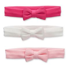 Accessorize her next look with this 3-piece headband set from So Adorable. Made from a ribbed-knit fabric, this set comes in veratile colors with a front bow that will easily go with her many looks. # Pieces In Set: 3Features: Multi-PackBase Material: 100% PolyesterFiber Content: 100% PolyesterCare: Hand WashCountry of Origin: Imported Headband White, Girls Headband, White Headband, So Adorable, Girls Headbands, Hair Accessories Headbands, Baby Headbands, Ribbed Knit, Knitted Fabric