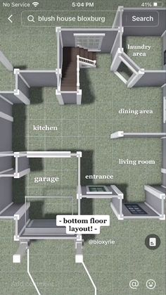 a floor plan for a house with two rooms and one bedroom on the first floor