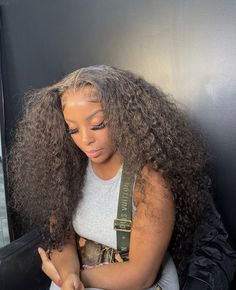 Bday Hair, Frontal Wig Hairstyles, Wig Ideas, Braids Hairstyles Pictures, Frontal Hairstyles, Curly Human Hair Wig, Dope Hairstyles, Hair Ponytail Styles, Hair Laid