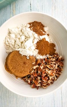 a bowl filled with different types of food