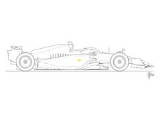 Formula 1 Car Sketch, Formula 1 Drawing Easy, F1 Car Drawing Easy, F1 Car Sketch, Car Drawing Easy, Wallpaper F1, Side View Drawing, Sinchan Wallpaper