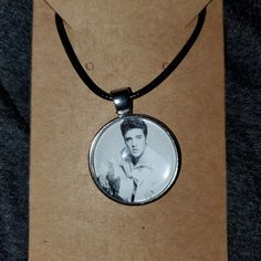 I Have This Beautiful 17" Black Waxed Necklace Cord With A 1" Cabochon Pendant. The Silver End Gives You The Ability To Extend The Rope Necklace To 19". This Elvis Presley Necklace Is Unisex So It Can Be Used By Both Men And Women. All Items Are Handcrafted So Please Allow Slight Variations And Imperfections. Pendant Is Lightweight Glass. Key Necklace Vintage, Opalite Necklace, Beaded Boho Necklace, Hand Painted Necklace, Aventurine Necklace, 17 Black, Hematite Necklace, Pearl Necklace Earrings, Necklace Cord