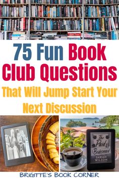 Book Club Questions How To Facilitate A Book Club, Book Club Questions For Adults, Book Club Ice Breaker Questions, Book Club Drink Ideas, How To Run A Book Club, Book Club Questions For Any Book, Book Club Decorations, Book Club Games For Women, Book Club Games