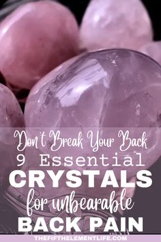 crystals for unbearable back pain Crystals For Back Pain, Crystals For Pain Relief, Yoga Back Pain, Sage Healing, Health Crystals, Crystal Knowledge, Crystals For Health, Indian Head Massage, Yoga Back