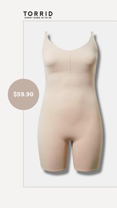 a woman's bodysuit is shown with the price label