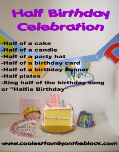 a birthday card with an image of a cake and greetings for a child's birthday