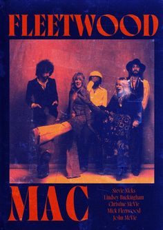 the cover to fleetwood's mac album, featuring three men and one woman