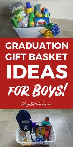 graduation gift basket ideas for boys