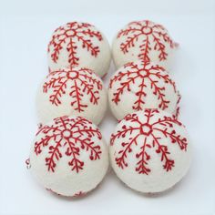 Felt Wool White Ball Star Pack of 6 Christmas Tree Ornaments Handmade From Eco-friendly Dyes and 100% Wool Fair Trade Certified™ - Etsy Jobs For Women, Wool Balls, Beautiful Christmas Trees, Local Artisans, Beautiful Christmas, Natural Wool