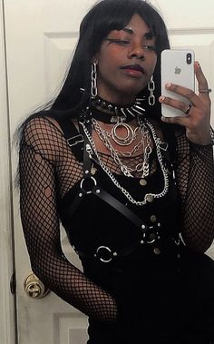 Silk Maison, Black Alternative, Afro Goth, Alt Outfits, Alt Fashion, Swaggy Outfits, My Childhood, Goth Outfits